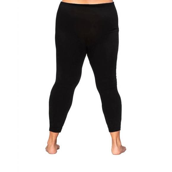 NEW ON THE PLUS SIDE plus size seamless leggings in black - Picture 2 of 2